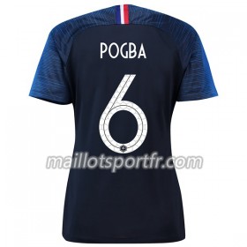 Maillot de Foot France Pogba 6 Femme Domicile Coupe du monde 2018